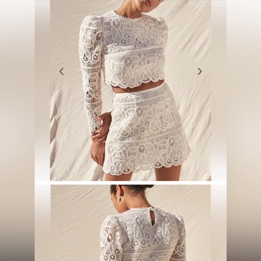 White Crochet Set
